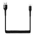 Дата-кабель Smartbuy USB-8 pin, в коробке, SPIRAL, 1 метр, черный (ik-512spbox black)