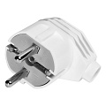 Вилка Smartbuy, угловая с заземлением белая 16А 250В (SBE-16-P02-w)/600