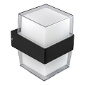 Уличный светодиодный настенный светильник CUBE 12Вт Smartbuy 3000К IP65 черный (SBL16870)