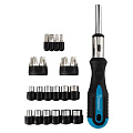 Отвертка реверсивная, с 28 битами, SL, PH, HEX, TORX, головки, CR-V сталь Smartbuy Tools