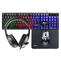 Набор игровой клавиатура+мышь+гарнитура+коврик Smartbuy F12 черный (SBC612GK) /4