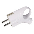 Вилка Smartbuy, с кольцом с заземлением белая 16А 250В (SBE-16-P03-w)/480