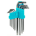 Набор ключей TORX c отверст. 9 шт, длинные TORX:10,15,20,25,27,30,40,45,50, CR-V,Smartbuy tools/48