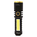 Фонарь аккумуляторный XPE LED+COB бок,  4 режима, 14500, Type C, ABS, 13х3,5 см, Smartbuy