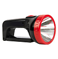 Аккумуляторный фонарь-прожектор 2 в 1 1W+18 SMD, черный (SBF-303-K)/60