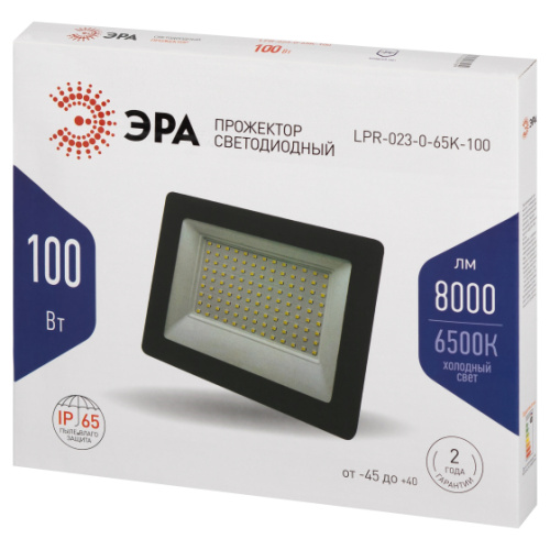 Прожектор светодиодный уличный ЭРА LPR-023-0-65K-100 100Вт 6500K 8000Лм IP65 фото 7