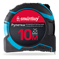 Рулетка измерительная, 10мх25мм, прорезиненный корпус,противоуд., усиленный зацеп,SmartbuyTools