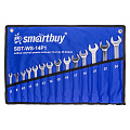 Набор ключей рожок-кольцо 14 штук, (8-24 мм), в ткан. чехле Smartbuy Tools