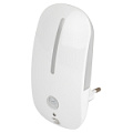 NN-621-LS-MS-W  Ночник - светильник светодиодный ЭРА NN-621-LS-MS-W в розетку с датчиком освещенности и датчиком движения белый