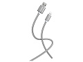 Кабель для зарядки и передачи данных S02 Lightning серый, 3 А, 1 м, Smartbuy (iK-512-S02dg)