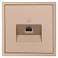 Розетка компьютерная RJ-45 1-местная шампань "Капелла" (SBE-09c-S1-RJ)
