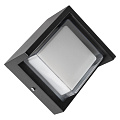 Уличный светодиодный настенный светильник RHOMBUS 12Вт Smartbuy 3000К IP65 черный (SBL16917)