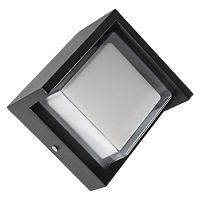Уличный светодиодный настенный светильник RHOMBUS 12Вт Smartbuy 3000К IP65 черный (SBL16917)