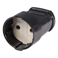 Штепсельное гнездо Smartbuy, без заземления черное 10А 250В (SBE-10-S02-b)