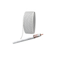 R-64-PVC100  ЭРА Кабель коаксиальный RG-6U, 75 Ом, Cu/(оплётка Cu 64%), PVC, цвет белый, бухта 100 м