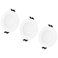 WR5 WH SET 3  Светильник встраиваемый влагозащищенный ЭРА WR5 WH SET 3 под лампу MR16 GU5.3 IP65 белый набор 3 шт