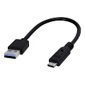 Кабель Smartbuy 754K USB 3.1 Type A (M) - Type C (M), 10 Гб/с, 15 см