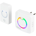 AG-M017F15 (AC) White Intro  Звонок дверной Intro MP101 беспроводной RGB подсветка от сети белый 36 мелодий