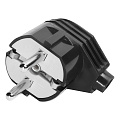 Вилка Smartbuy, угловая с заземлением черная 16А 250В (SBE-16-P02-b)/600