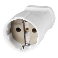 Штепсельное гнездо Smartbuy, с заземлением белое 16А 250В (SBE-16-S01-wz)
