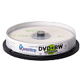 Диски для многократной записи SMARTBUY DVD+RW, 4.7 Гб, 4х, 10шт, кейк-бокс (SBDVPRW10)/20