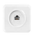 Розетка компьютерная RJ-45 1-местная белая "Юпитер" (SBE-03w-S1-RJ)