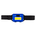 Фонарь налобный, COB LED 1 вт, мини, налобный ремень, 3xAAA батарея, ABS, эконом Smartbuy