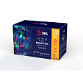 ENIN - WM  Светодиодная новогодняя гирлянда ЭРА ENIN - WM мишура 3,9 м белый провод мультиколор