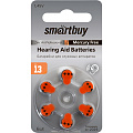Батарейка для слуховых аппаратов Smartbuy A13-6B (60/3000) (SBZA-A13-6B)