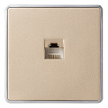 Розетка компьютерная RJ-45 1-местная шампань "Сириус" (SBE-07c-S1-RJ)
