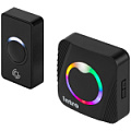 AG-M017F15  (DC) Black Intro  Звонок дверной Intro MP100 беспроводной RGB подсветка чёрный 36 мелодий