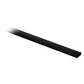 Алюминиевый накладной профиль 2000*16*7mm черный (SBL-Al16x7BL)