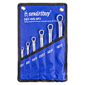 Набор ключей кольцо-кольцо 6 штук, (6-17 мм), в ткан. чехле Smartbuy Tools