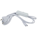 LLED-A-CABLE-1.5m-SW-W  Сетевой шнур ЭРА LLED-A-CABLE-1.5m-SW-W c выключателем разъем C7 длина 1500мм для LLED-01, 02 и аналогов.