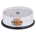 Диски для записи SMARTBUY DVD-R, 4.7 Гб, 16х, 25шт, кейк-бокс (SBDV-R25)/10