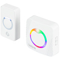 AG-M017F15  (DC) White Intro  Звонок дверной Intro MP100 беспроводной RGB подсветка белый 36 мелодий