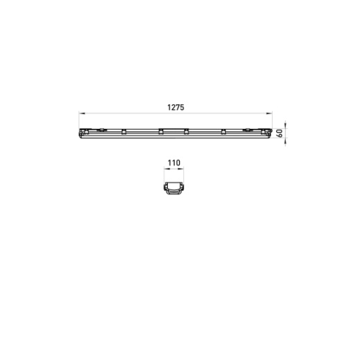 Светильник ЭРА SPP-103-0-002-120 IP65 под 2 светодиодные лампы T8 G13 LED 2x1200 транзитный 1,5 кВт в линию фото 3