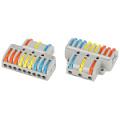 NO-225-460  Клемма ЭРА NO-225-460 проходная разветвительная 222-4139 с рычагами 3/9 полюсов 0.08-2.5/4 мм2 упаковка 1 шт
