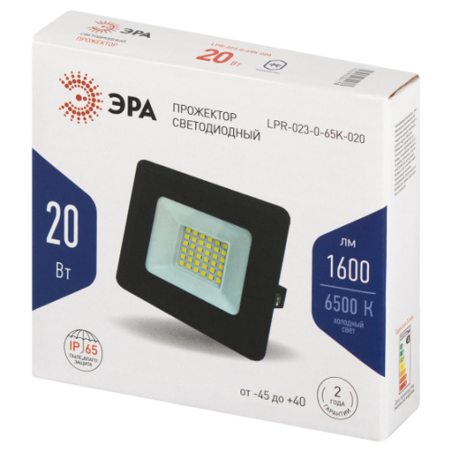 Прожектор светодиодный уличный ЭРА LPR-023-0-65K-020 20Вт 6500K 1600Лм IP65 фото 7
