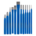 Набор выколоток и зубил 12 шт., 1.5, 2, 3, 4, 5, 6, 8, 10, 12, 16 мм, 48-52 HRC, 40Х, Smartbuy Tools