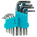 Набор ключей TORX c отверст. 9 шт, TORX:10,15,20,25,27,30,40,45,50, CR-V,Smartbuy tools/48