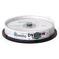 Диски для многократной записи SMARTBUY DVD-RW, 4.7 Гб, 4х, 10шт, кейк-бокс (SBDV-RW10)/20